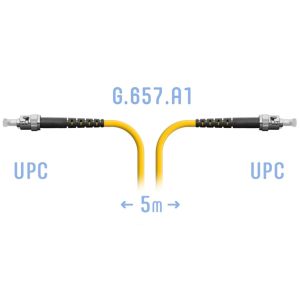 Патчкорд оптический ST/UPC SM G.657.A1 5 метров
