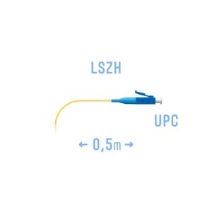 Пигтейл LC/UPC SM (0.9) 0,5 m