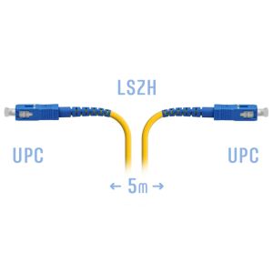 Патчкорд оптический SC/UPC SM 5 метров