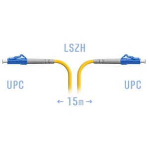 Патчкорд оптический LC/UPC SM 15 метров