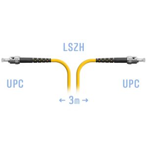 Патчкорд оптический ST/UPC SM 3метра