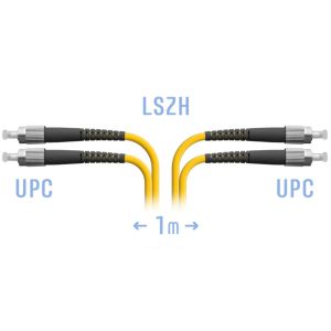 Патчкорд оптический FC/UPC SM Duplex 1 метр