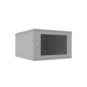 Шкаф телекоммуникационный настенный 6U, 523х450х332мм серия LITE (стеклянная дверь)