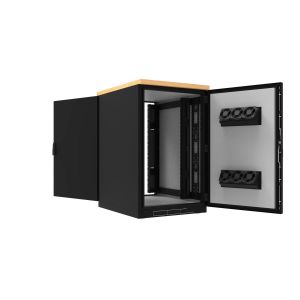 Шкаф напольный звукоизолированный 20U глубина 1000мм (охлаждение, контроль климата)