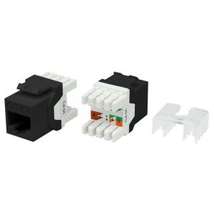 KJ8-8P8C-C6A-180-BK Вставка Keystone Jack RJ-45