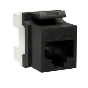 Модуль Keystone RJ45 CAT5E, 180 градусов, черный (RNK5EU180BK) Модуль неэкранированный