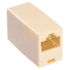 RJ-45 (розетка)-RJ-45 (розетка) (бежевый) Разъем распределительный