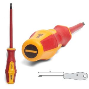 Отвертка ПРОФИ 4.0х100 (78609) Диэлектрическая отвертка шлицевая