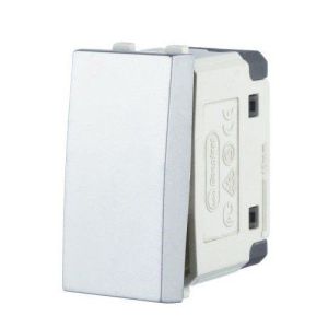 Выключатель 45х22,5мм, серебристый металлик, LK45 (850103) Выключатель