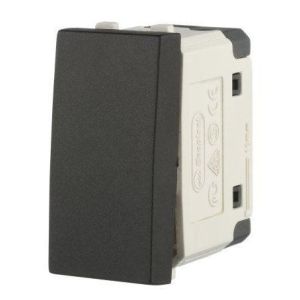 Выключатель 45х22,5мм, черный бархат, LK45 (850108) Выключатель