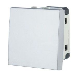 Выключатель 45х45мм LK45, серебристый металлик (850703) Выключатель