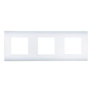 Рамка 3-постовая, серебристый металлик, LK45 (854303) Рамка