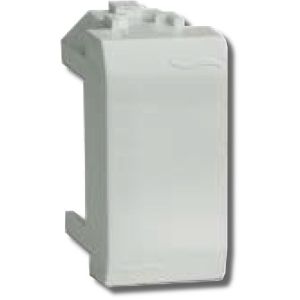 Заглушка Brava 1 модуль белая (76616B) Заглушка для кабель-канала