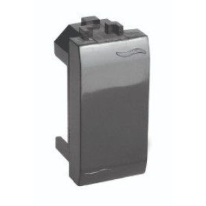 Заглушка Brava 1 модуль черная (77616N) Заглушка для кабель-канала