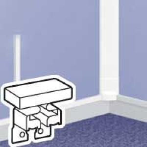 Заглушка торцевая 40х12,5, 40х20 белый (031211) Заглушка торцевая