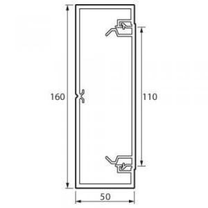 Кабель-канал 160x50 мм METRA (638083) Короб