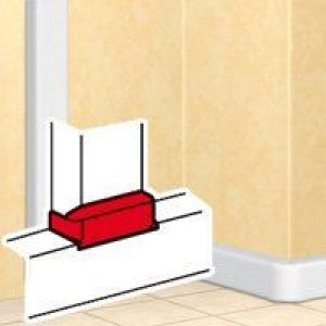 Отвод плоский для короба DLP 85мм (010736) Отвод плоский