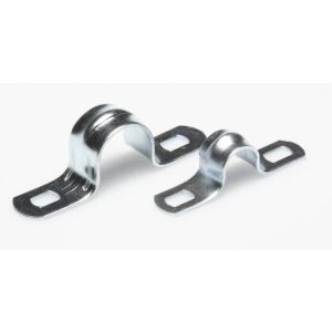 Скоба двухлапковая D20 с двумя отверстиями (100шт) (43620) Скоба оцинкованная