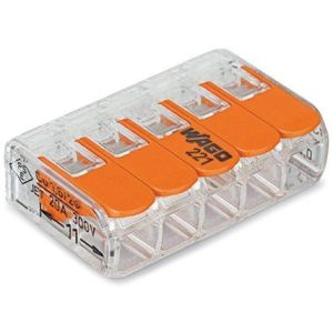 WAGO 221-415 клемма 5-проводная Клеммник для провода