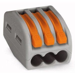 WAGO 222-413 клемма 3-проводная Клеммник для медного провода