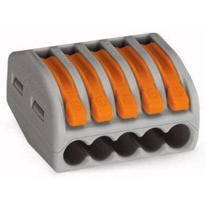 WAGO 222-415 клемма 5-проводная Клеммник для медного провода