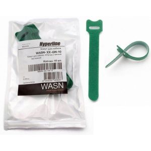 WASN-210-GN-10 (10 шт) Стяжка-липучка