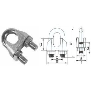 Зажим 3 мм DIN741 для троса Зажим для троса