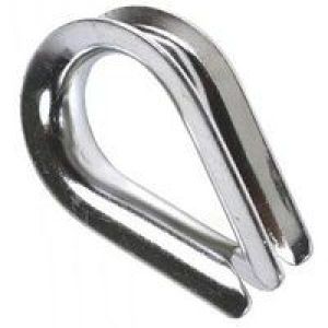 Коуш стальной оцинкованный под трос D4 (CM621004) Коуш