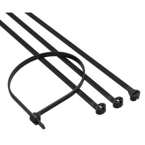 Хомут 4,8x370 P6.6, черный (100шт) (21319SR) Хомут с двойным замком