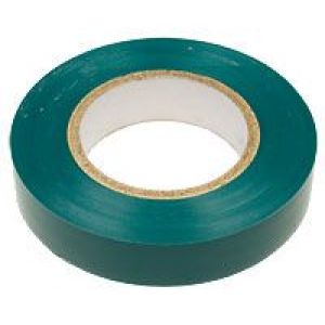 Изолента зеленая ПВХ 15х25х0.13мм (KR-09-2103) Лента изоляционная