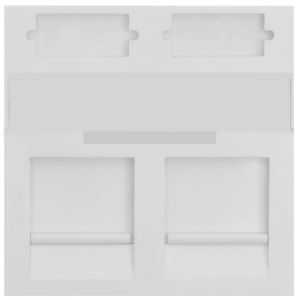 Вставка SNR под модули KeyStone, 2 порта, 45х45мм