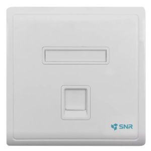 Абонентская розетка SNR, встраиваемая, под модули Keystone, 1 порт