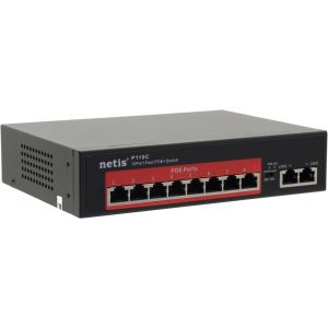 Netis P110C Коммутатор сетевой PoE неуправляемый