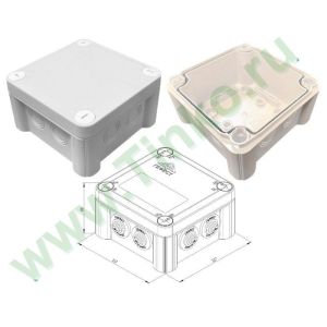 КМ-1212(П)-IP66(БВ) Коробка монтажная