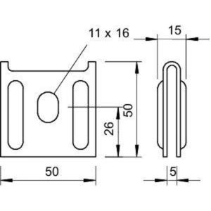 Крепление для лотка провол. K 12 1818 FS OBO 6437109