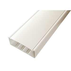 Короб с крышкой 130х50х2000мм, белый (130001S) Короб