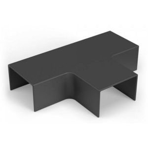 Т-образный угол 40х16 черный (PR08.12870) Промрукав Угол Т-образный