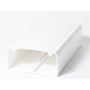 Короб с крышкой 105х50х2000мм, белый (105001S) Короб