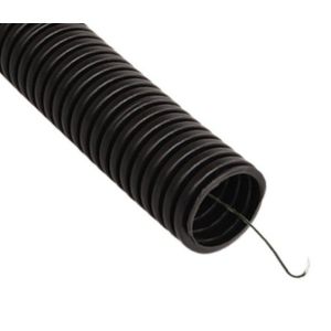 Труба ПНД тяжелая D50, черная (21150) Труба гофрированная, с зондом