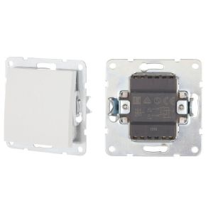 Переключатель 1-клавиша, перекрестный, белый LK60 (860604-1) Переключатель