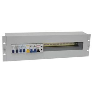 Панель 19" с DIN-рейкой 3U