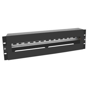 Панель 19" с DIN-рейкой 3U (черный)