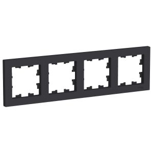 AtlasDesign рамка 4-местная универсальная, карбон (ATN001004) Рамка