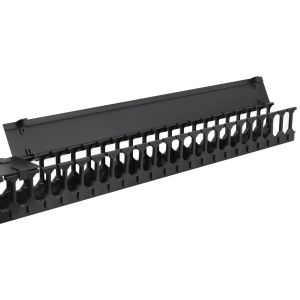 Вертикальный кабельный организатор с крышкой, 90х110мм, 48U