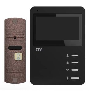 CTV-DP1400N (черный + бронза) Комплект видеодомофона