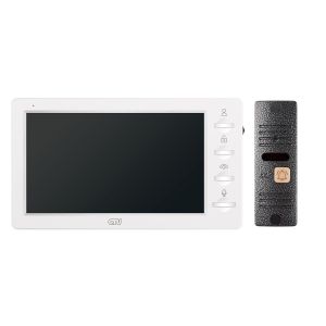 CTV-DP3702 Gamma (белый + серебро) Комплект видеодомофона