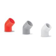 Ecoplast поворот 45гр., для аспирационной системы D25, АБС, серый (10 шт) (49225-10GR) Поворот для аспирационной системы