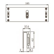 UBG-10/12 для EMC 600 ALH U-образный кронштейн