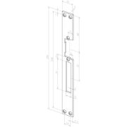 Eff-Eff HZ (264 40) (-------26440-01) лицевая панель цинк Планка, плоская, длинная