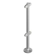 OMA-04.466.C0 (КЛАССИКА) Стойка ограждения, 4 зажима для стекла под углом 180 град